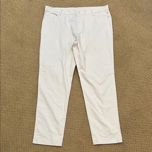 Adidas Men's Go-To- Five-Pocket Tapered Fit Golf Pants size 38 W/ 32 L Cream